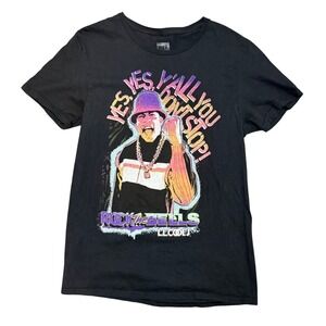 Rock The Bells LL Cool J Graphic Tee Mens Medium Black Streetwear Rap Shirt M